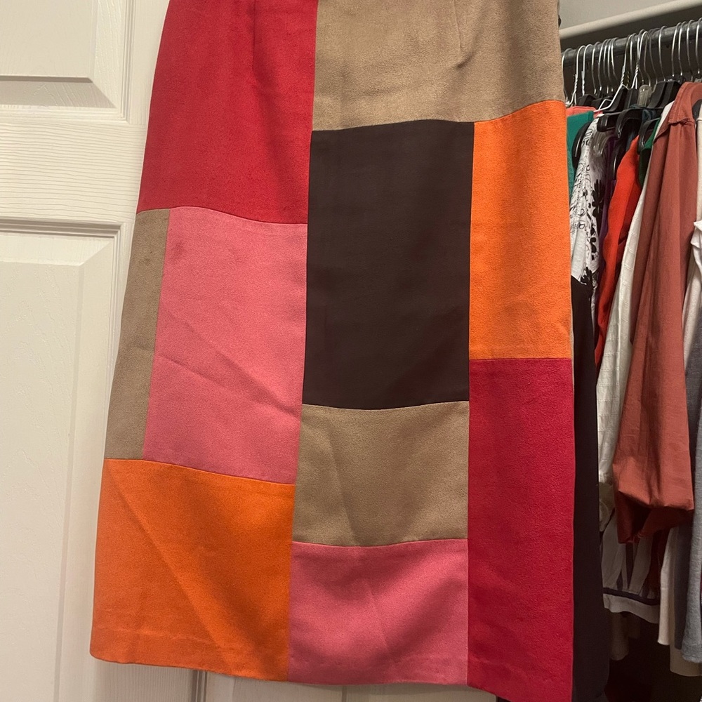 Susan Bristol patchwork skirt sz 4